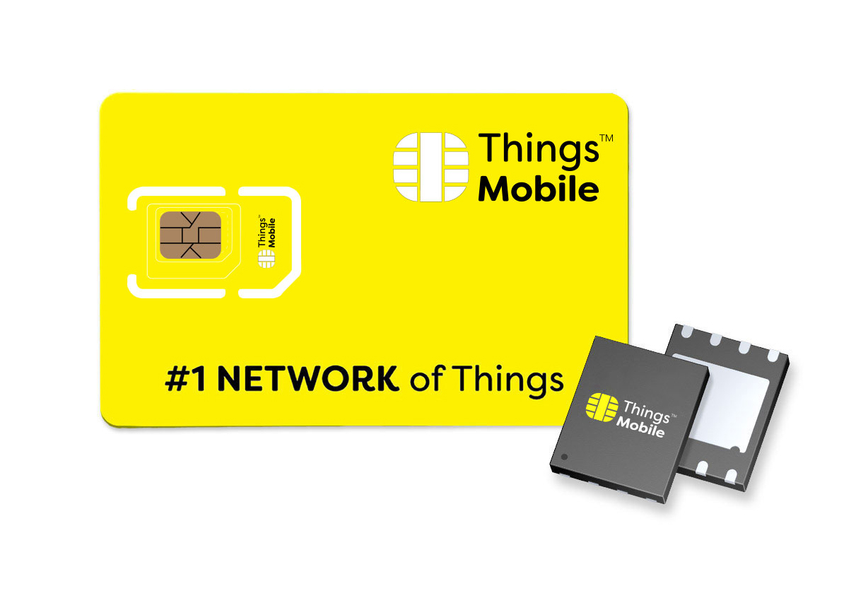 Tarjeta SIM de DATOS 4G LTE para IOT y M2M 10€ de crédito incluido con cobertura global sin costes fijos sin vencimiento y con tarifas competitivas Things Mobile red multioperador GSM/2G/3G/4G 
